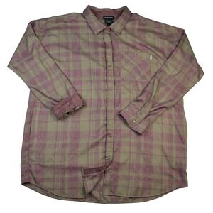 NWOT Burton L/S Snap Up Shirt Shacket Front Pockets Plaid Men's XL Snowboarding